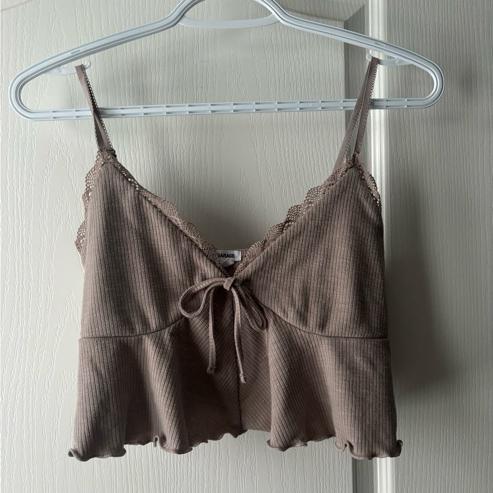 Lace-trim Babydoll Cami